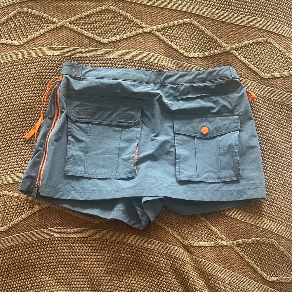 FP Movement by Free People Teal Shorts with Orange Details